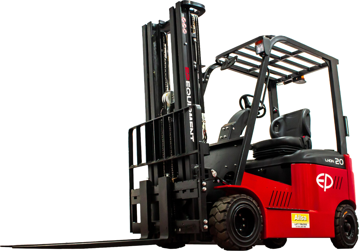 Commercial forklift unloading heavy pallets in Wokingham